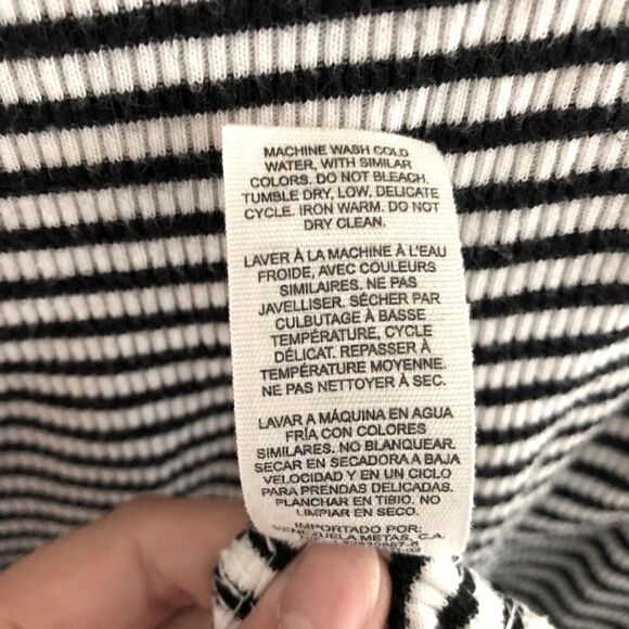 Garage Women Stretchy Tight Bodycon Striped Sexy Mini Casual Dress - M Medium - Picture 7 of 9